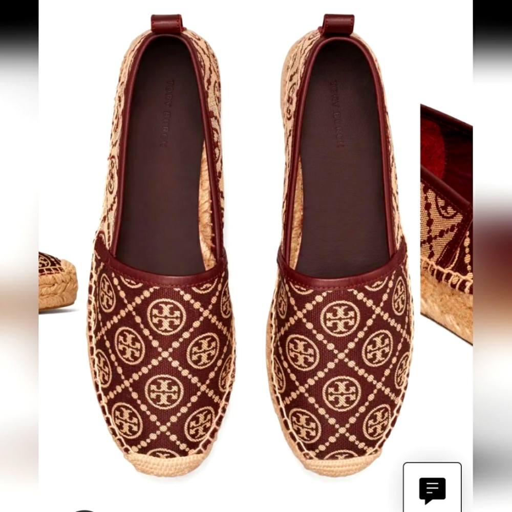 Tory Burch --- T Monogram Platform Espadrille